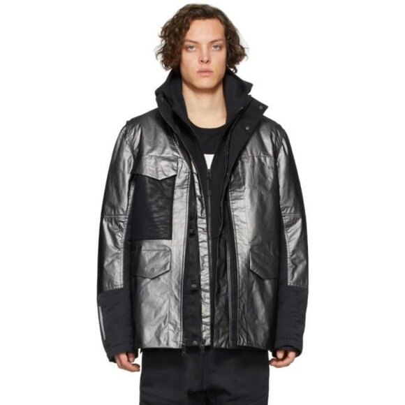 Nike Silver and Black Sportswear Tech Pack Jacket - Picture 1 of 1